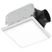 Homewerks 7141-110-G4 Bathroom Fan Integrated LED Light Ceiling Mount Exhaust...
