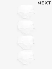 White Full Brief Cotton Rich Knickers 4 Pack (U95408) | $21
