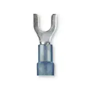 Install Bay BNST10 Blue Nylon Spade Terminals 16-14 Gauge #10 Stud - 100-Pack