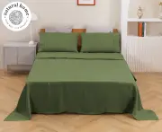 Natural Home Vintage Hemp Sheet Set - Olive