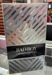 Bad Boy SUPERSTARS by Carolina Herrera, 3.4 oz EDT Spray for Men Eau De Toilette