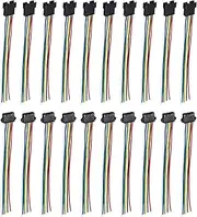 uxcell Male to Female 6Pin Breadboard Jumper Wire 2.54mm Pitch Ribbon Cable 30cm Long Electronics Breadboard Ribbon Cables for Breadboard Electronic Projects Pack of 10