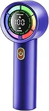 Pocket Fan - Adjustable LED Display Battery Powered Fan - Rechargeable Handheld Ventilator, Small Air Blower for Home, Studio, Outdoor