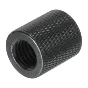 Mic Stand Adapter 1/4 Female to M10 Thread Female Camera Thread Adapter Black