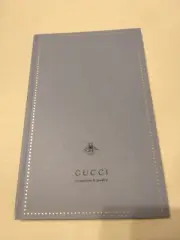 GUCCI 2019 Blue Bee plain Notebook New Rare 13.5×21cm