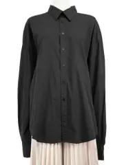 Black Button Up Long Sleeve Shirt
