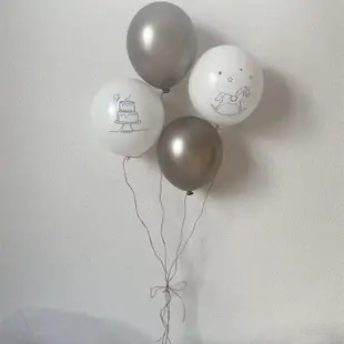 【歡樂打鐵】12吋韓版木馬蛋糕慶生氣球 100天氣球 生日周歲派對佈置