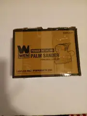 WEN Palm Sander 1-Amp Electric Detailing Angled Tip Lightweight Design Black