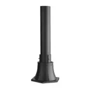 Outdoor Post Light Pole with Base, HWH Outside Lamp Post Accessories, Black A...