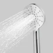 ACA WELS Hand Held Shower Head 3-MODE Spray Head Round Chrome Silver?