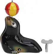 Sea Lion Balancing A Ball Figure Wind Up Toy Vintage Animal Clockwork Toy for Kids Toddler Party Gift