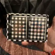 Checkered Black Ceramic Salt & Pepper Shaker Set Dishwasher Safe