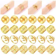 Napkin Rings Set of 24 Metal Napkin Holder for Wedding Party Dinner Table Dec...