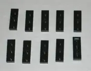 LEGO NEW 1x3 Black Plate (10x) 362326 Brick 3623