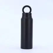 Stainless Steel Insulated Water Bottle With Integrated Magnetic Phone Stand Black 24Oz Water Bottles
