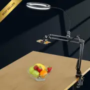 10" Ring Light w/ Overhead Phone Mount Tripod for Video Vlog
