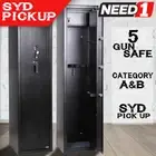 JMV 5 Gun Safe Firearm Rifle Storage Lock box Steel Cabinet Heavy Duty Locker