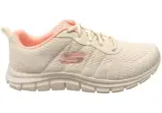 Skechers Womens Track New Staple Memory Foam Lace Up Shoes - Mesh
