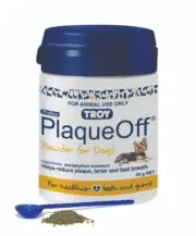 Troy Plaque Off for Pet Dogs Tartar Bad Breath Plaque - 40g (WTPOD40)