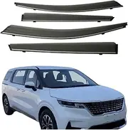 Shelter Shield, Compatible with Kia Carnival KA4 2020-2023 Window Deflector Rain Guard Visor Window Rain Shelter Shield