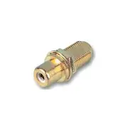 GA34054 PRO SIGNAL - PSG02058 - ADAPTOR, PHONO TO F SOCKET, GOLD