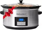 Elite Gourmet MST-900D Digital Programmable Slow Cooker, Oval Adjustable Temp
