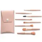 8pc Travel Makeup Brushes Set Kit with Case for Face Foundation Blush Eye Shadow