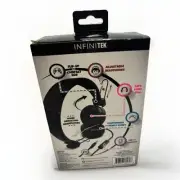 InfiniTek Kids Headphones with Mic & Volume Limit – Ages 3+ Adjustable, New