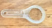 Pedal Cap Removal Tool, Tool # 2 = KKT LMX, Clear perspex - old school bmx