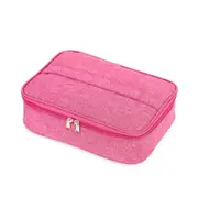 2Pcs Flat Rectangle Lunch Box Container Bag Portable Home Storage Food Thermal Insulated Cooler Bento Box Organizer Ziplock Pouch