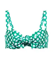 [Alexandra Miro] Alexandra Miro Clara polka-dot bikini top AU 10 green