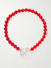 [Julietta] Julietta - Silver-tone Resin Necklace - Red - One size One size Red