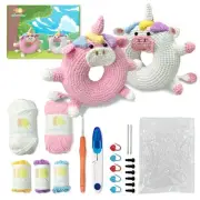 Unicorns Crochet Kit for Beginners, 2PCS DIY Animal Crochet Kit with Easy-to-...