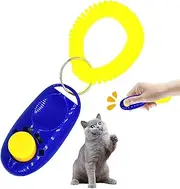 Dog Clicker for Training - Lightweight Easy to Use Training Clicker for Puppies - Positive Behavior Reinforcer with Big Button and Wrist Strap, Portable Pet Training Supplies Borato