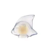 Factory New Lalique France Fish Sculpture in 'Opalescent' with Box