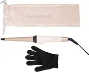 Remington Shea Soft Curling Wand, C14740AU, Advanced Ceramic Coated Barrel, Enriched with Shea Oil, 13-25mm Conical Barrel, Variable Temperature Control, White & Gold