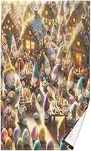 RPLIFE Easter Cute Gnomes Bath Hand Towels for Bathroom, 28x16 Inches Soft Absorbent Face Towels