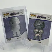 Upper Deck Funko Pop Card Marvel Lot Of 2 Korg #51 Platinum And Common Set SDCC