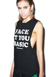 [Married to the Mob] Face It Muscle Tee