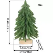 NNEDSZ Miniature Artificial Pine Tree Decoration - 11.42 Inch Tabletop Christmas