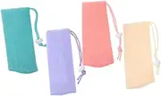 Gogogmee 4pcs Soap Save Bags Mesh Bar Soap Pouches Travel Toiletry Bag for Hanging Portable Foaming Net