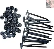Nylon Universal Cable Tie Buckle, Heavy Duty Self-Locking Nylon Zip Ties Holder, Multipurpose Plastic Cable Ties Tool for Car Daily Repair, UV Resistant Black Zipties Small Cinch Straps(50 pcs)