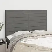 Headboards Dark Grey Fabric, King Full Adjustable Wall Mounted Headboards for Beds, Set of 4, 72x5x78/88 cm