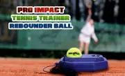 Pro Impact Tennis Trainer Rebounder Ball, Trainer Baseboard with Long Rope, Perf