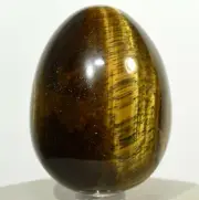 2.3" 175g Sparkling Golden Tiger Eye Chatoyant Gemstone Crystal Egg - S. Africa