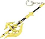 [HAMISH] Game Genshin Impact Merch Navia Caspar Navia Keychain 5-Star Weapon Verdict Keychain Game Accessories Props Pendant Hangings Ornaments