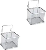 BRIGHTFUFU 2pcs Mesh Net Hot-Pot Basket Easy Cleaning for Use Restaurant Home