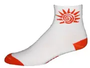 GIZMO Solar Energy Running Cycling Performance Socks - White