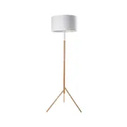 Modern Furniture Woodi Floor Lamp - 150cm - White + Oak