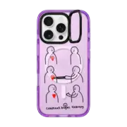 iPhone 16 Pro Impact Ring Stand Case MagSafe Compatible arts mends hearts